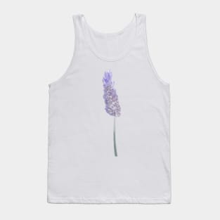 Lavender Flower Illustration Tank Top